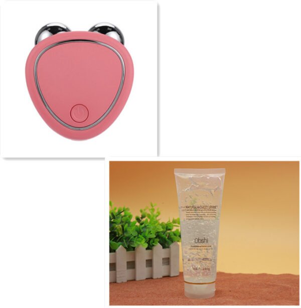 Portable Facial Micro-current Beauty Instrument For Lifting Thinning And Reducing Edema With Double Roller Massager - Image 6