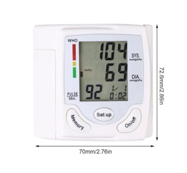Wrist Blood Pressure Monitor, Fully Automatic Blood Pressure Measuring Device, Electronic Blood Pressure Monitor, Blood Pressure Measuring Device For Elderly People To Measure Hypertension - Image 4