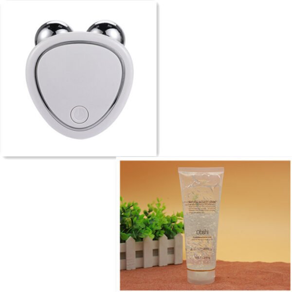 Portable Facial Micro-current Beauty Instrument For Lifting Thinning And Reducing Edema With Double Roller Massager - Image 7
